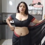Hot Insta milf stripping saree to expose milky cleavage & boobs Hot Insta milf stripping saree to expose milky cleavage & boobs