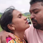 Kavita fucks outdoors on a hill in a Marathi sex video